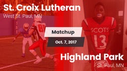 Matchup: St. Croix Lutheran vs. Highland Park  2017