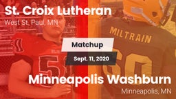 Matchup: St. Croix Lutheran vs. Minneapolis Washburn  2020
