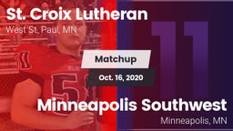 Matchup: St. Croix Lutheran vs. Minneapolis Southwest  2020