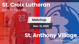 Matchup: St. Croix Lutheran vs. St. Anthony Village  2020