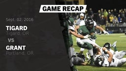 Recap: Tigard  vs. Grant  2016