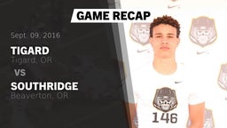 Recap: Tigard  vs. Southridge  2016