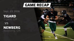 Recap: Tigard  vs. Newberg  2016