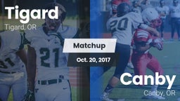 Matchup: Tigard  vs. Canby  2017