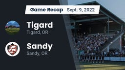 Recap: Tigard  vs. Sandy  2022
