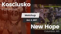 Matchup: Kosciusko High vs. New Hope  2017