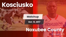 Matchup: Kosciusko High vs. Noxubee County  2017
