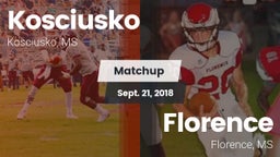 Matchup: Kosciusko High vs. Florence  2018