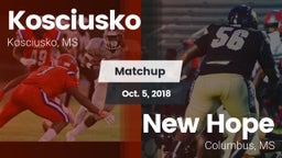 Matchup: Kosciusko High vs. New Hope  2018