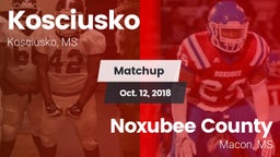 Matchup: Kosciusko High vs. Noxubee County  2018