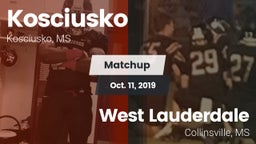 Matchup: Kosciusko High vs. West Lauderdale  2019