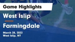 West Islip  vs Farmingdale  Game Highlights - March 28, 2022