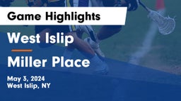West Islip  vs Miller Place  Game Highlights - May 3, 2024