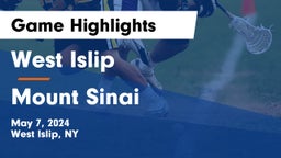 West Islip  vs Mount Sinai  Game Highlights - May 7, 2024