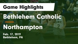 Bethlehem Catholic  vs Northampton  Game Highlights - Feb. 17, 2019