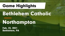 Bethlehem Catholic  vs Northampton  Game Highlights - Feb. 23, 2021