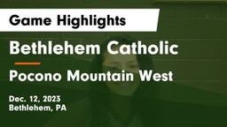 Bethlehem Catholic  vs Pocono Mountain West  Game Highlights - Dec. 12, 2023