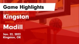 Kingston  vs Madill Game Highlights - Jan. 22, 2022