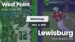 Matchup: West Point High vs. Lewisburg  2016