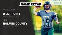 Recap: West Point  vs. Holmes County 2016