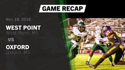 Recap: West Point  vs. Oxford  2016