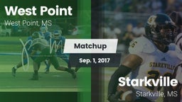 Matchup: West Point High vs. Starkville  2017