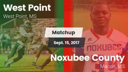 Matchup: West Point High vs. Noxubee County  2017