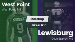 Matchup: West Point High vs. Lewisburg  2017