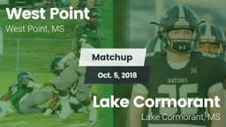 Matchup: West Point High vs. Lake Cormorant  2018