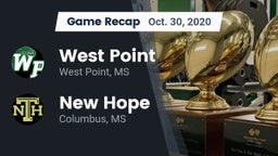Recap: West Point  vs. New Hope  2020