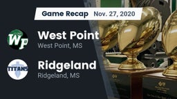 Recap: West Point  vs. Ridgeland  2020