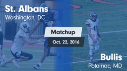 Matchup: St. Albans High vs. Bullis  2016