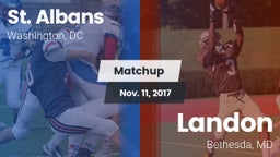 Matchup: St. Albans High vs. Landon  2017