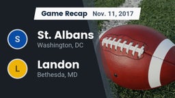 Recap: St. Albans  vs. Landon  2017