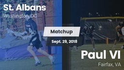 Matchup: St. Albans High vs. Paul VI  2018