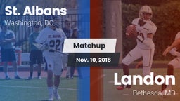 Matchup: St. Albans High vs. Landon  2018
