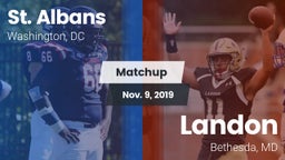 Matchup: St. Albans High vs. Landon  2019