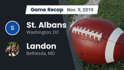 Recap: St. Albans  vs. Landon  2019