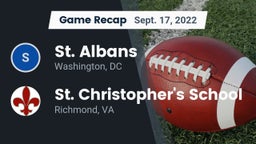 Recap: St. Albans  vs. St. Christopher's School 2022