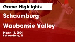 Schaumburg  vs Waubonsie Valley  Game Highlights - March 13, 2024