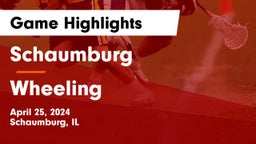 Schaumburg  vs Wheeling  Game Highlights - April 25, 2024