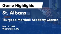 St. Albans  vs Thurgood Marshall Academy Charter Game Highlights - Dec. 6, 2019
