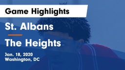 St. Albans  vs The Heights Game Highlights - Jan. 18, 2020