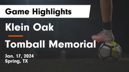 Klein Oak  vs Tomball Memorial  Game Highlights - Jan. 17, 2024