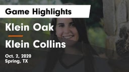 Klein Oak  vs Klein Collins  Game Highlights - Oct. 2, 2020
