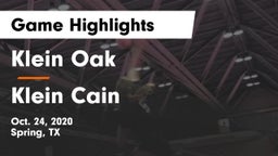 Klein Oak  vs Klein Cain  Game Highlights - Oct. 24, 2020