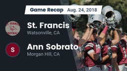 Recap: St. Francis  vs. Ann Sobrato  2018