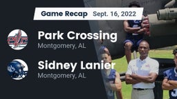 Recap: Park Crossing  vs. Sidney Lanier  2022