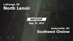 Matchup: North Lenoir vs. Southwest Onslow  2015