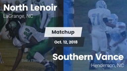 Matchup: North Lenoir vs. Southern Vance  2018